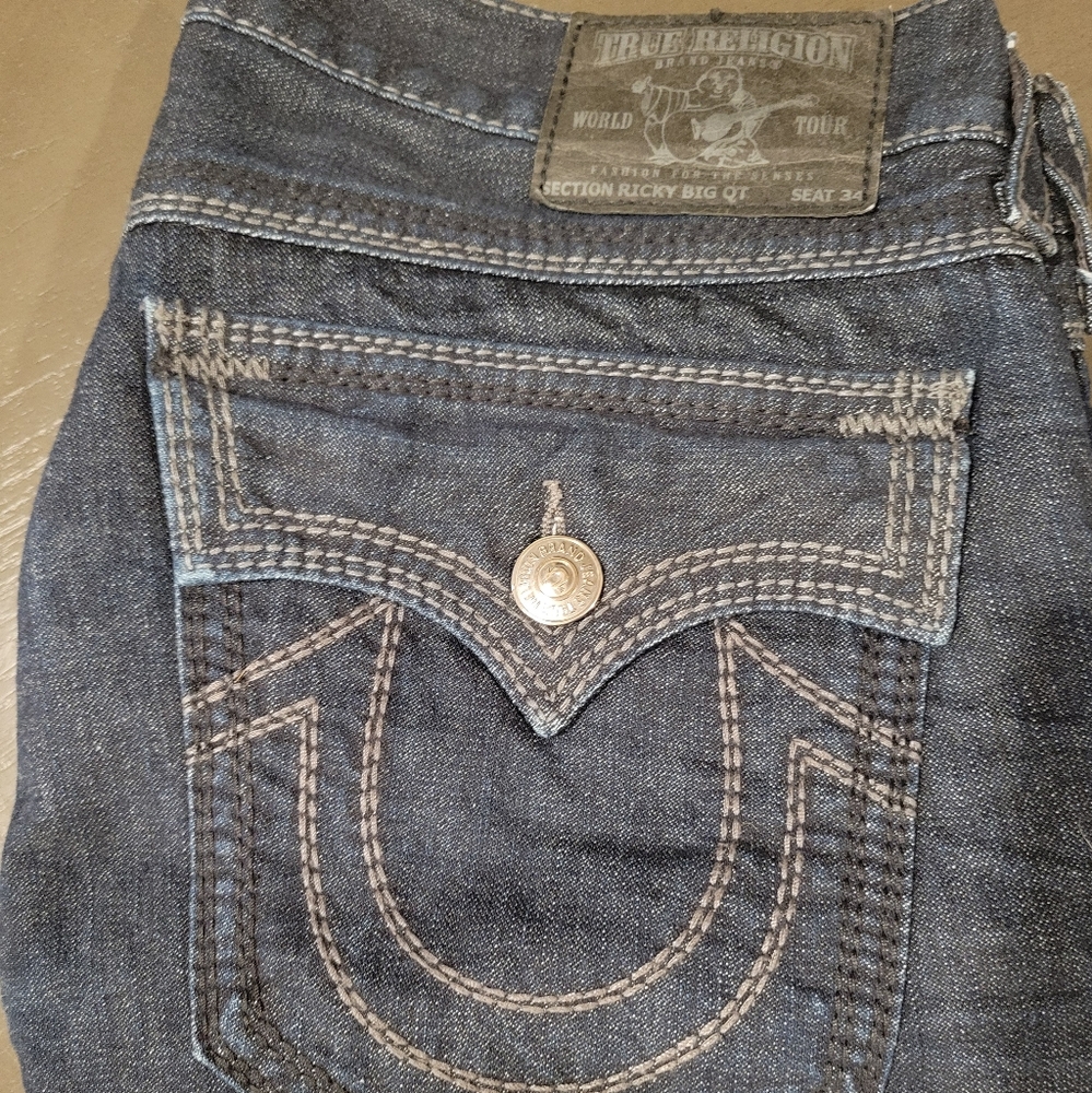 Mens True Religion Ricky Big QT Jeans